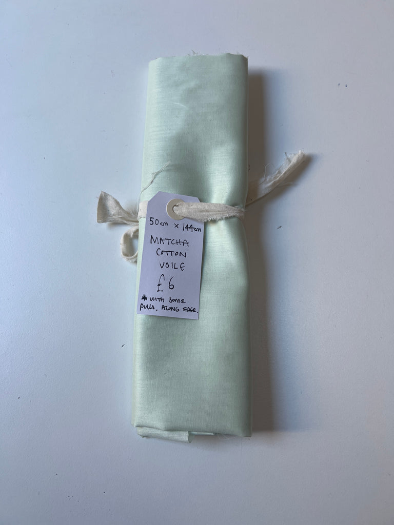 Matcha Cotton Voile Remnant