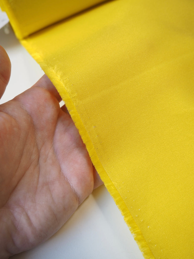 Electric Yellow Silk Gazar