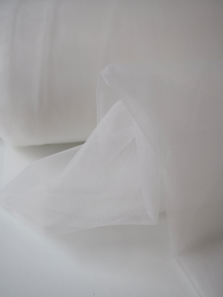 White Semi-Rigid Extra Wide Tulle