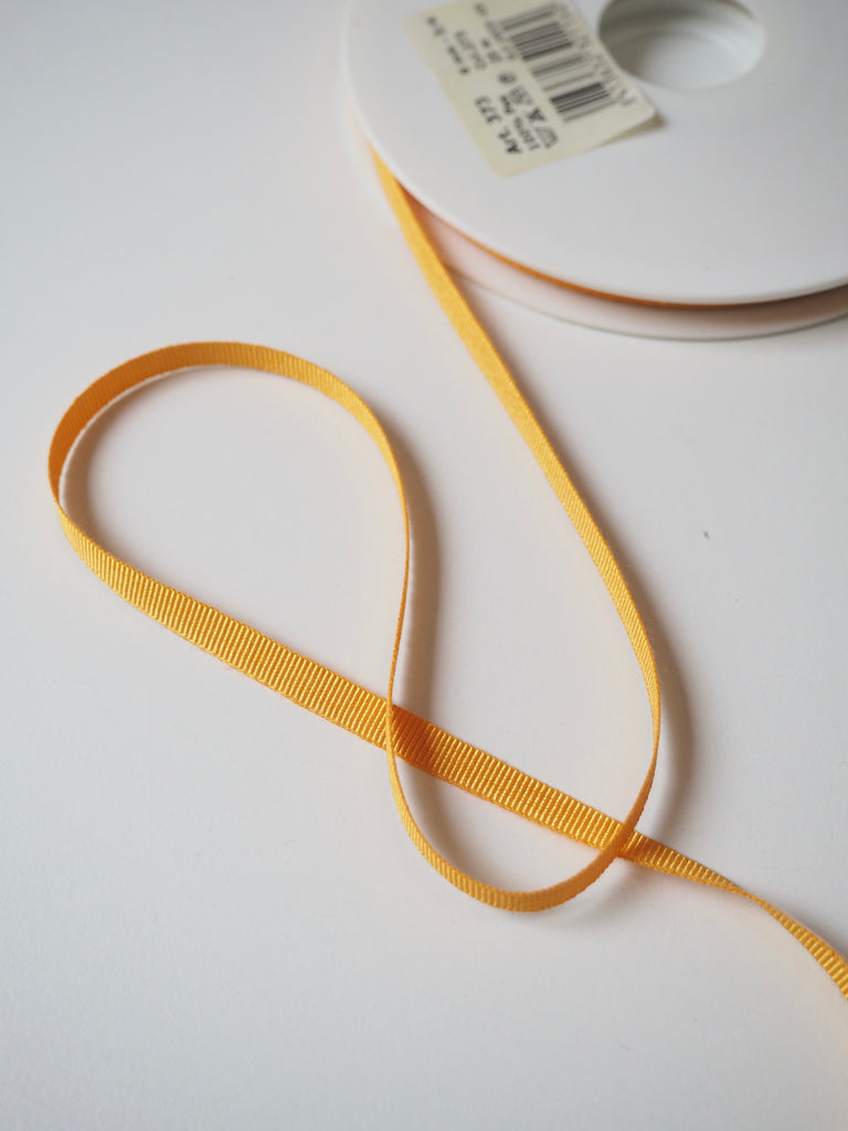 Yellow Grosgrain Ribbon 6mm