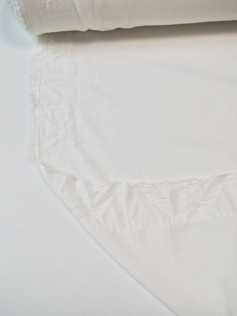 Ivory Crinkle Crepe