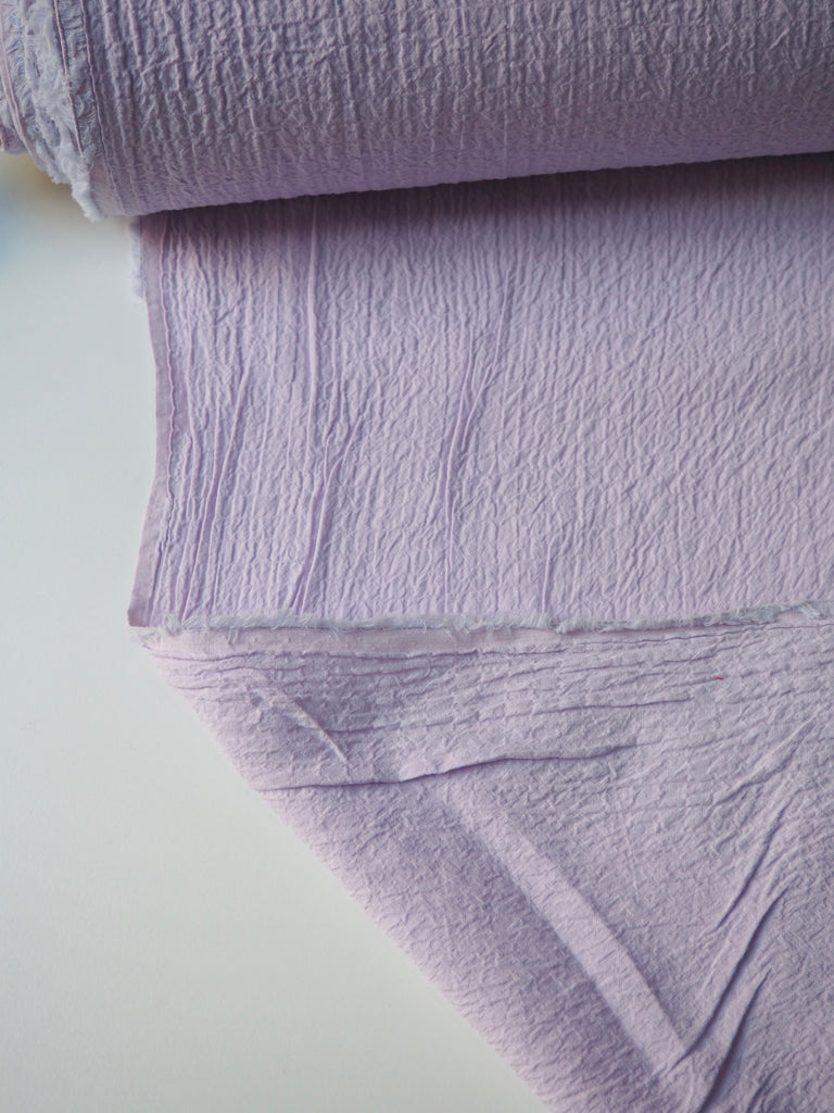 Lilac Crinkle Cotton