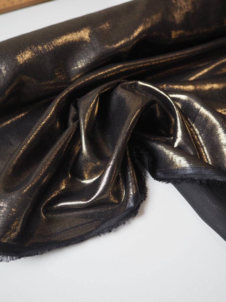 Bronze Foiled Chiffon