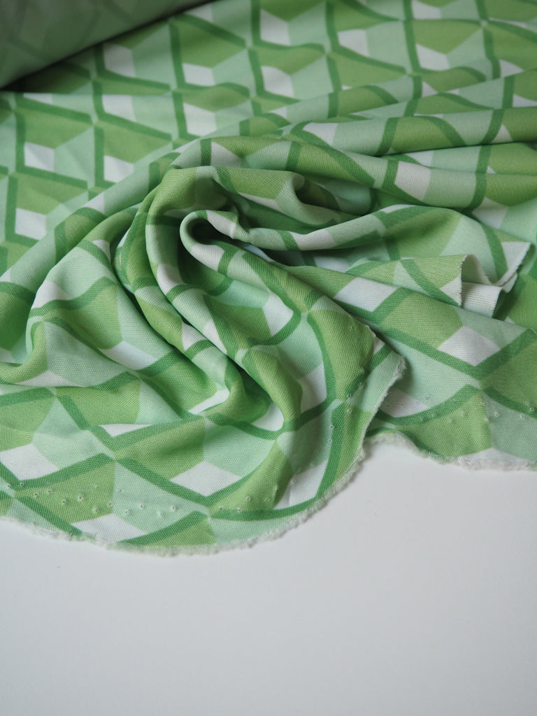 Green Diamond Viscose Jersey