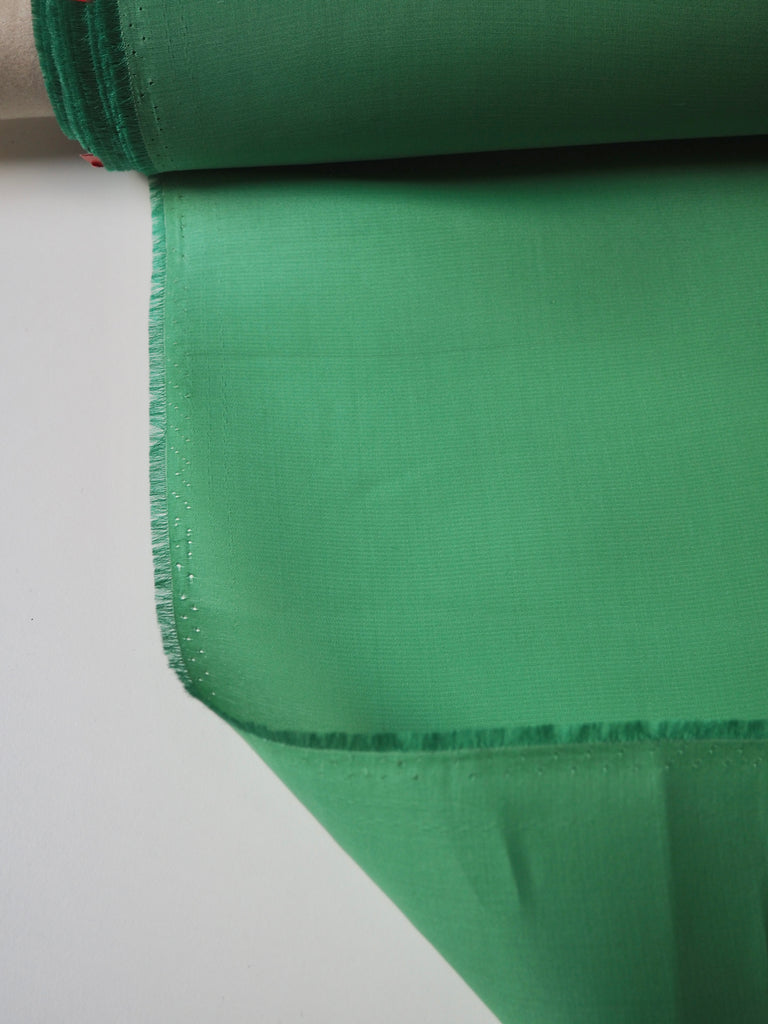 Soft Green Heavy Silk Organza