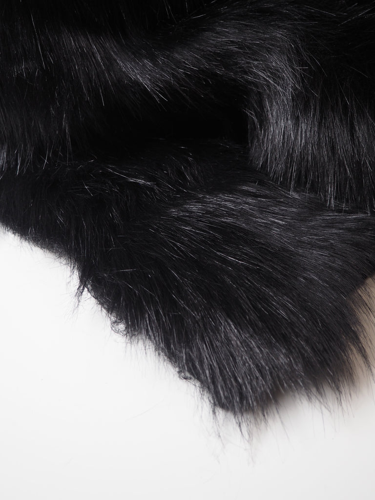 Black Long Faux Fur