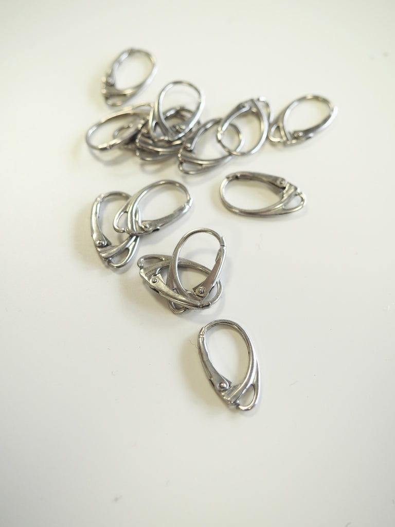 Silver Oval Hinge Clasp 19mm