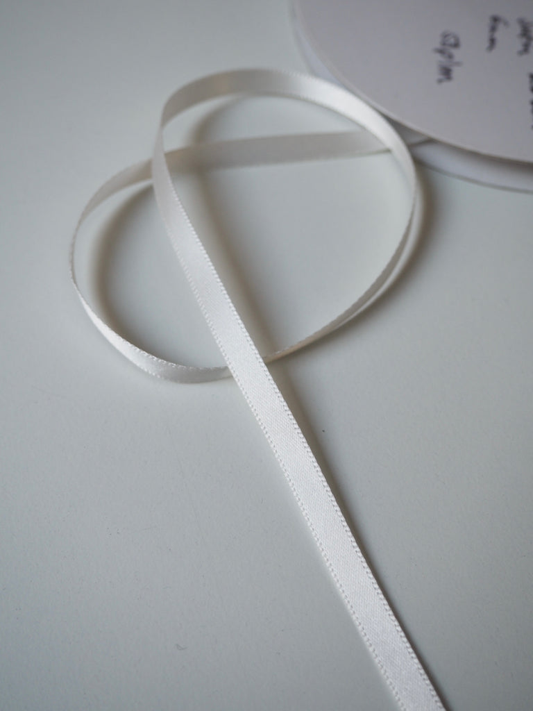 Shindo Ivory Double Satin Ribbon 6mm