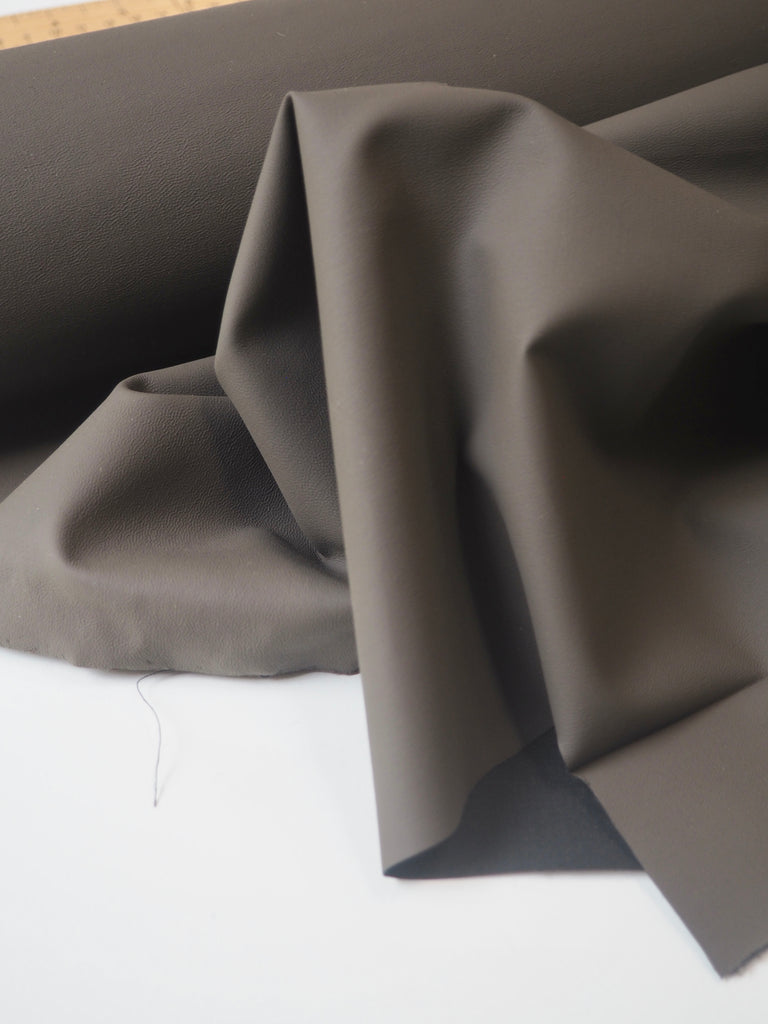 Black Wool Blend Ash Coated Suiting