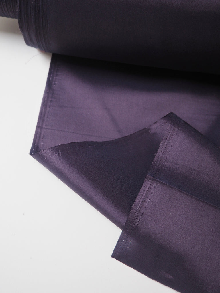 Plum Stretch Acetate Satin Lining