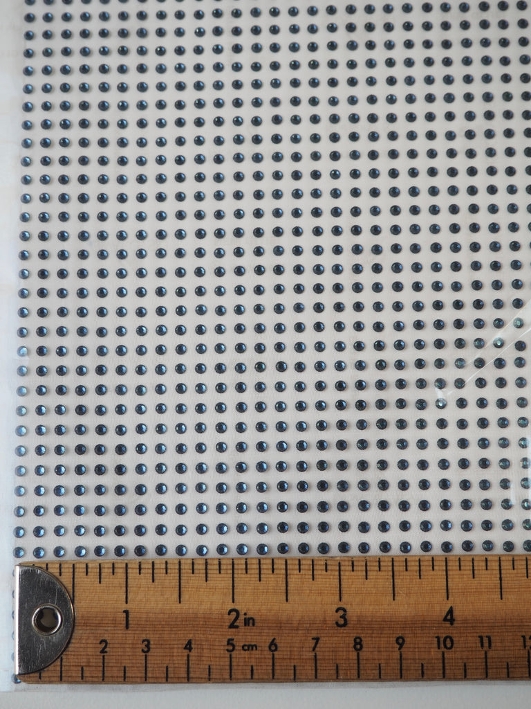 Swarovski Dark Sapphire Xilion Rose Crystal Hotfix Sheet 3mm