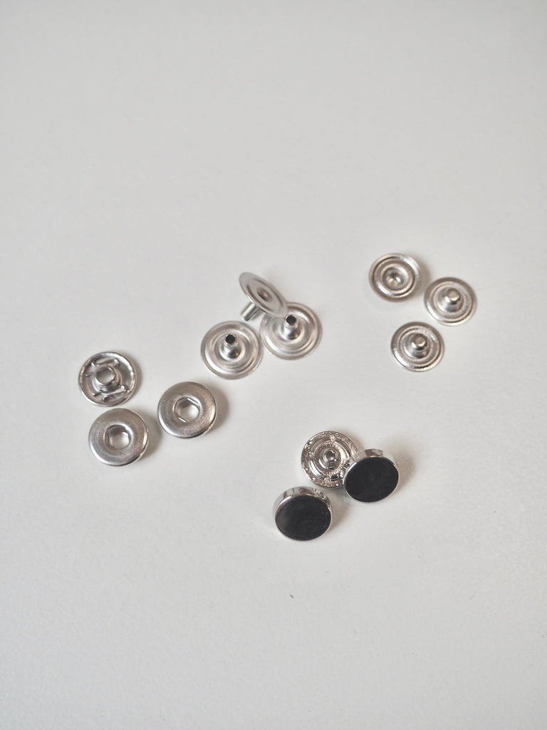 Silver Chunky Press Studs 9mm/14L