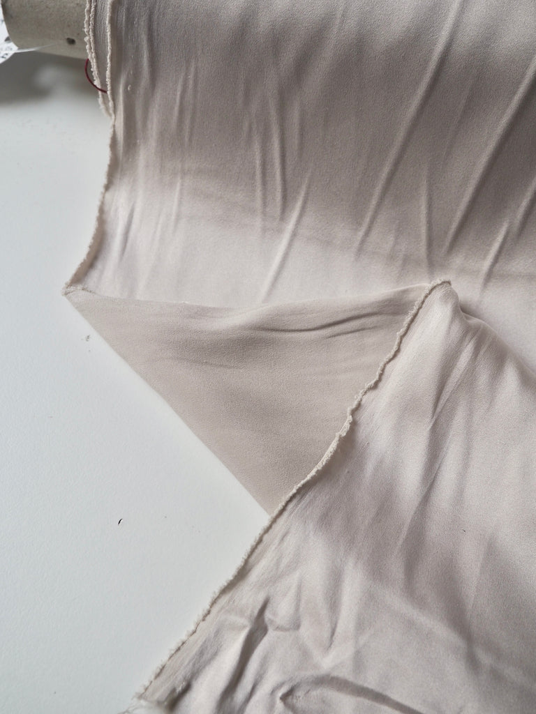 Oyster Stretch Washed Silk Satin