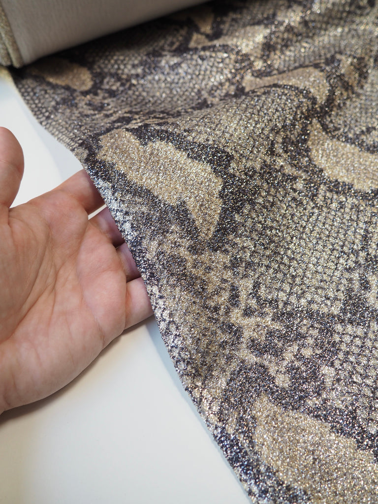 Lurex Snakeskin Jacquard