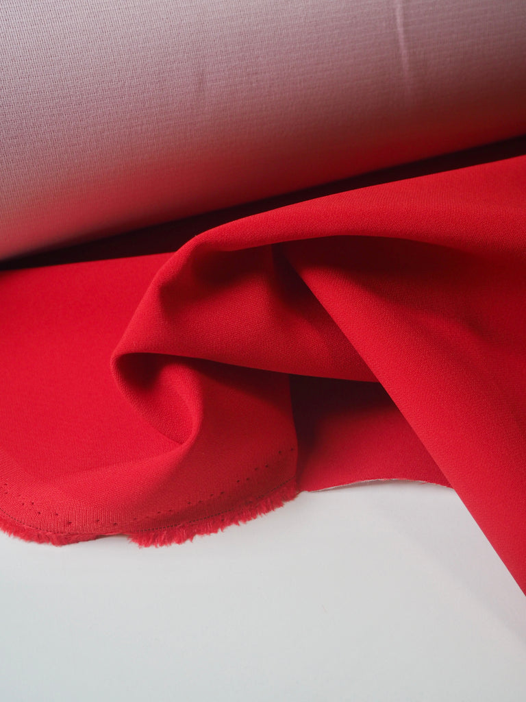 Poppy Interfaced Viscose/Acetate Crepe