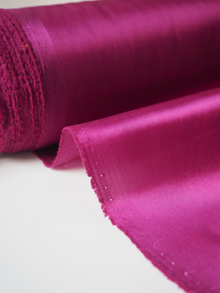 Magenta Stretch Acetate Satin Twill Lining