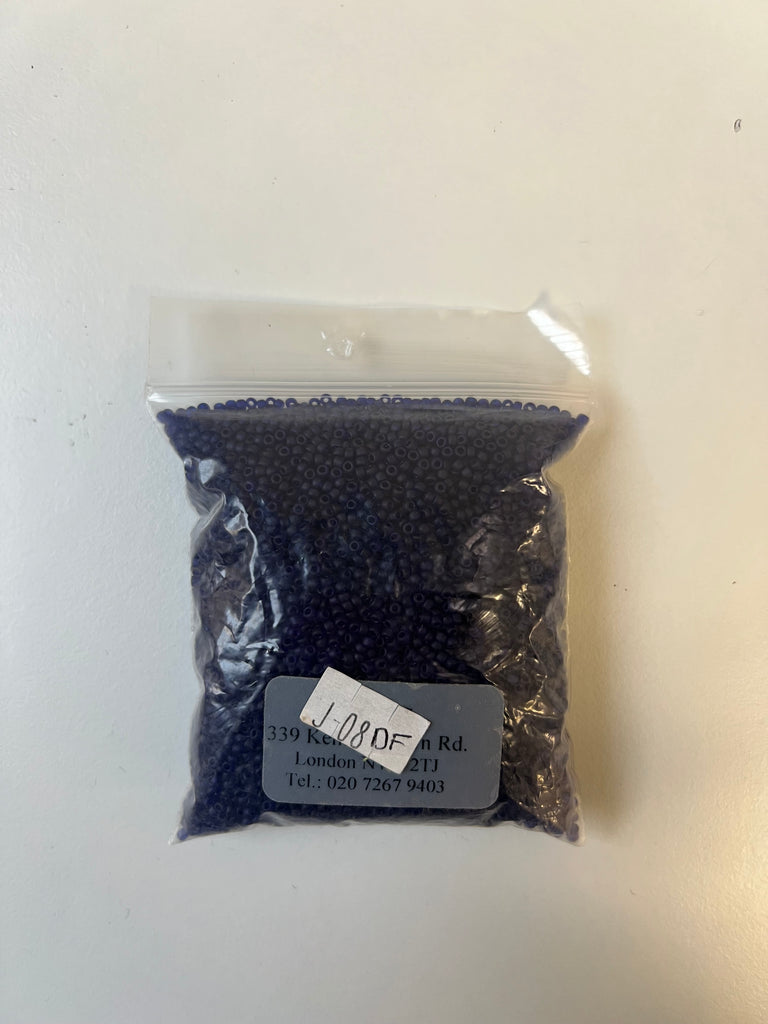 Blue Seed Beads 101g