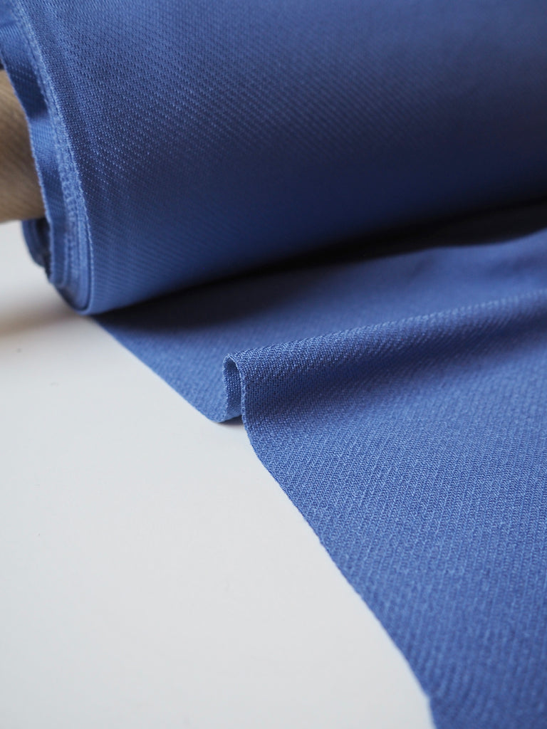 Periwinkle Viscose Satin Twill Jersey