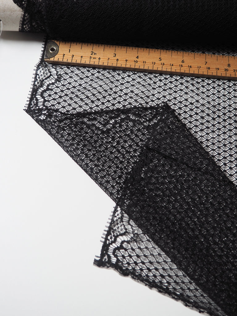 Black Diamond Scallop Lace