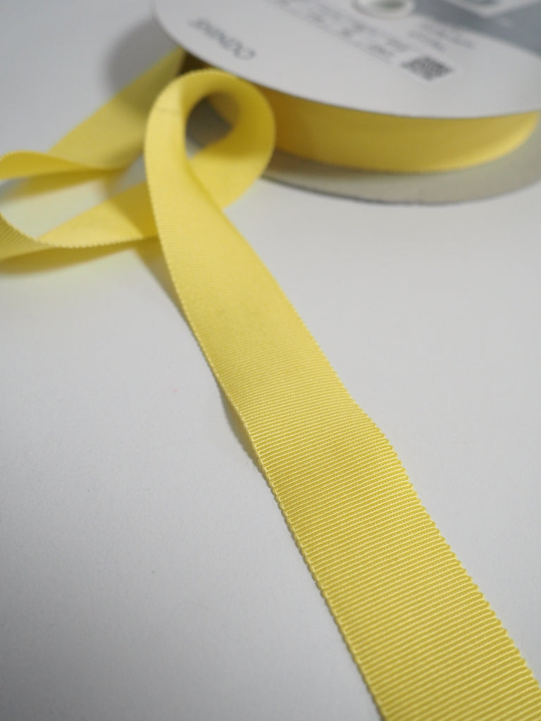Shindo Yellow Grosgrain Ribbon 25mm