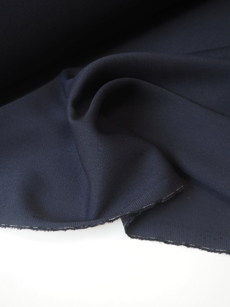 Midnight Viscose/Acetate Twill