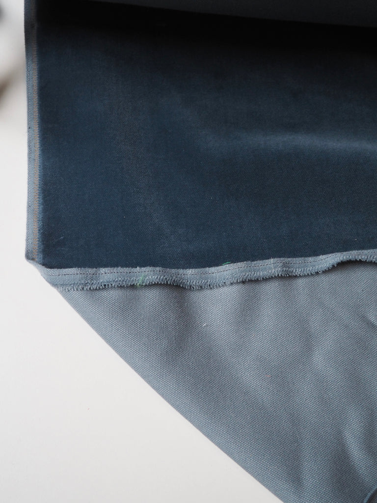 Light Blue Cotton Velvet