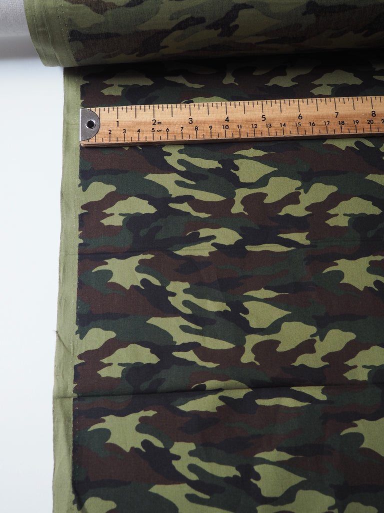 Green Camouflage Cotton