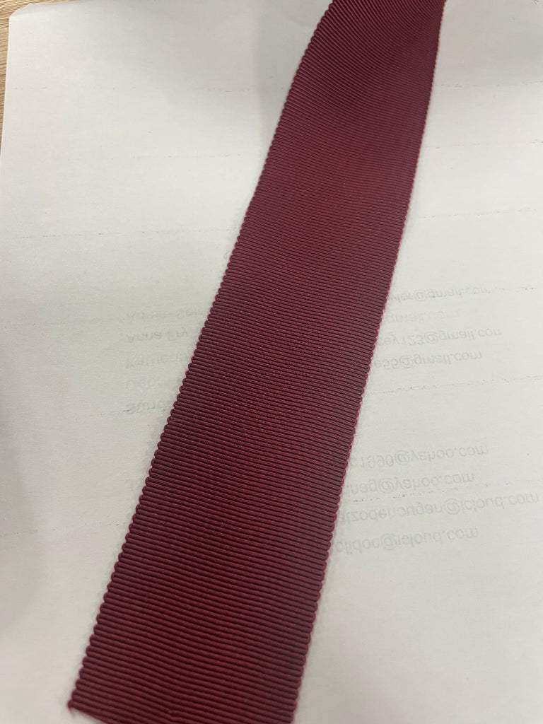 Shindo Bordeaux Grosgrain Ribbon 38mm