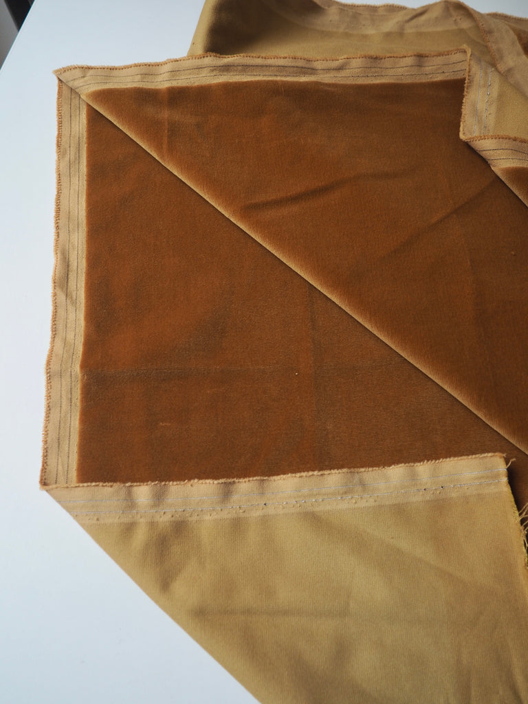Mustard Cotton Velvet