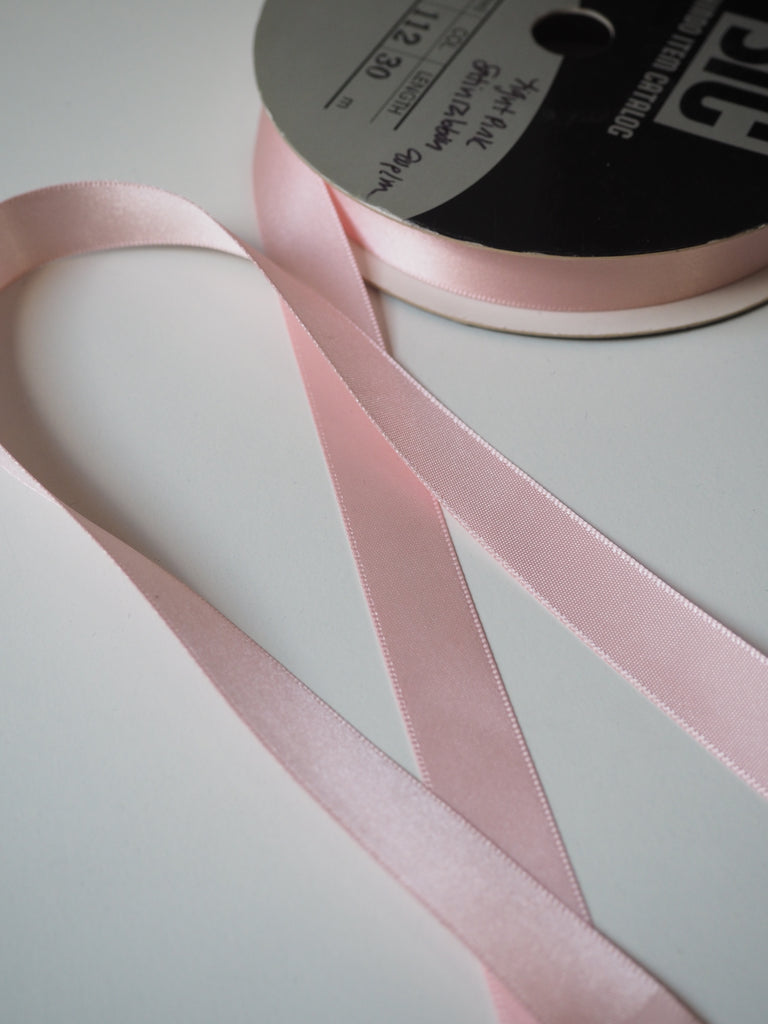 Shindo Light Pink Satin Ribbon 15mm