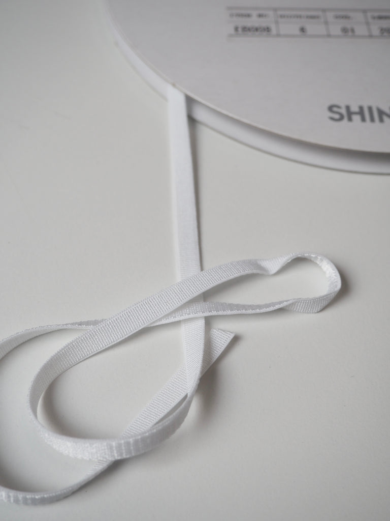 Shindo White Satin Elastic 6mm