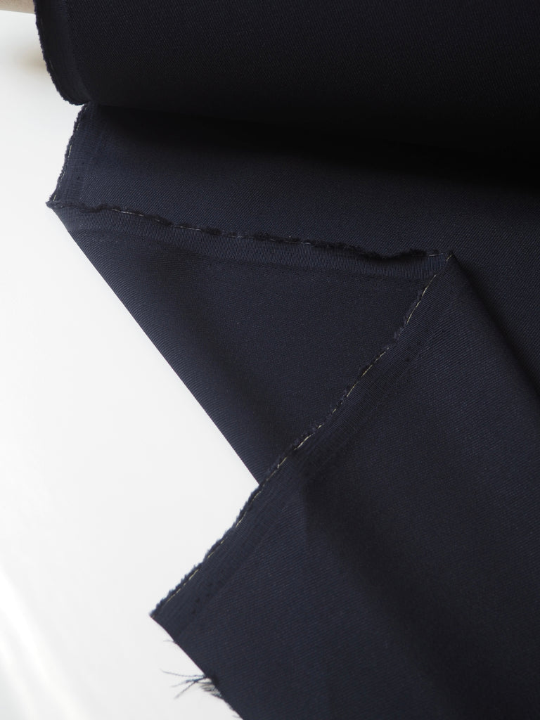 Midnight Viscose/Acetate Twill