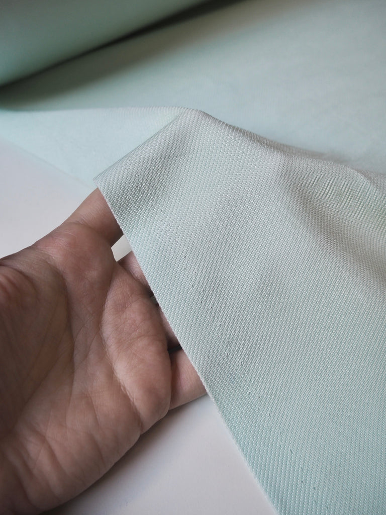 Mint Viscose Satin Twill Jersey