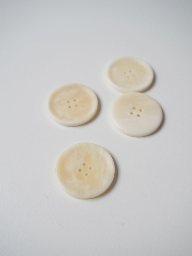 Cream Corozo Buttons 28mm