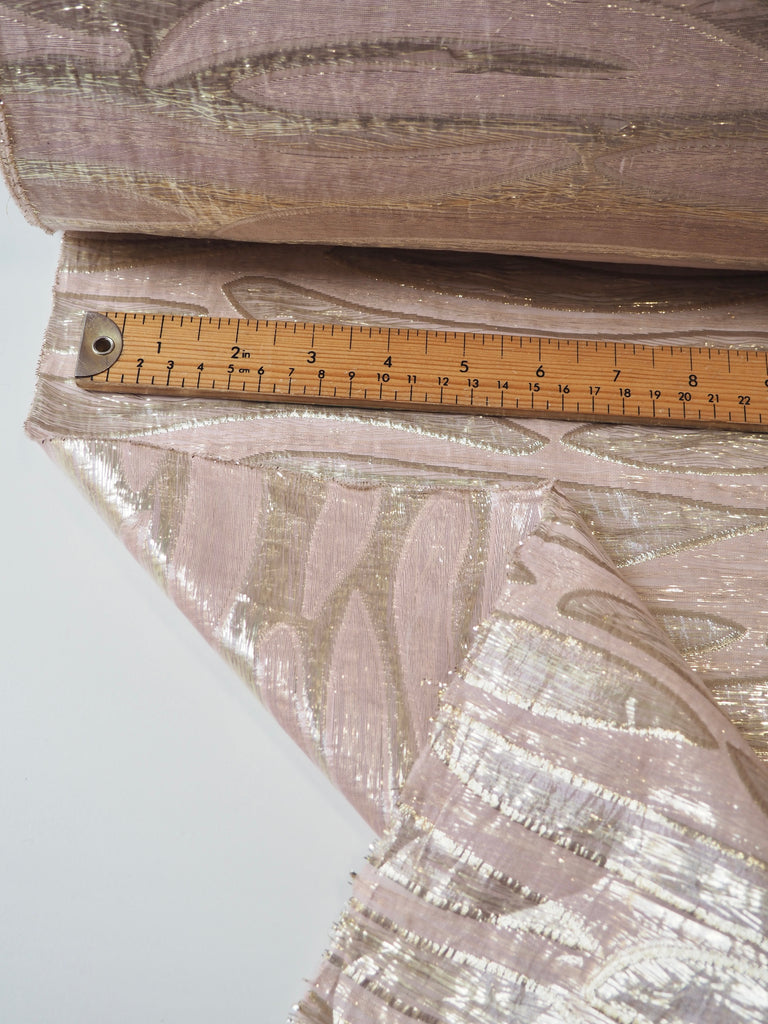 Blush + Gold Metallic Zebra Double Organza