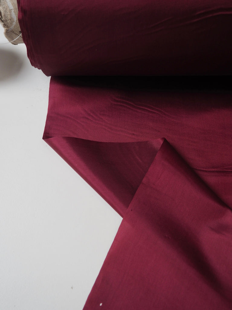 Burgundy Acetate Satin Lining