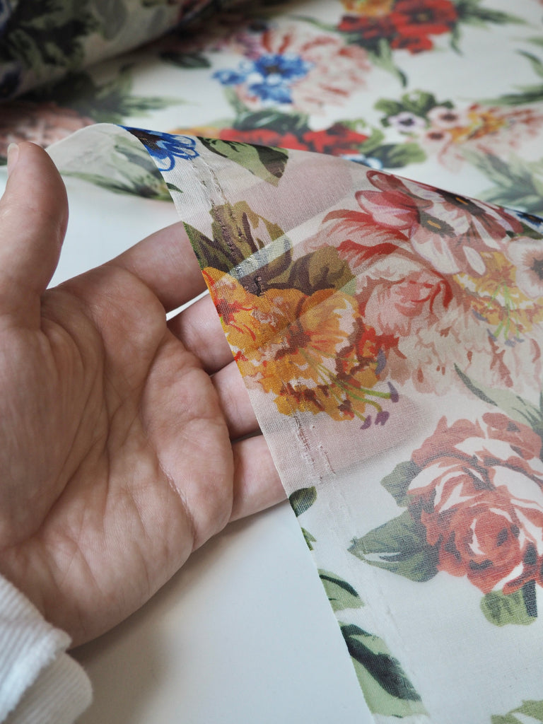 Aloha Floral Silk Organza