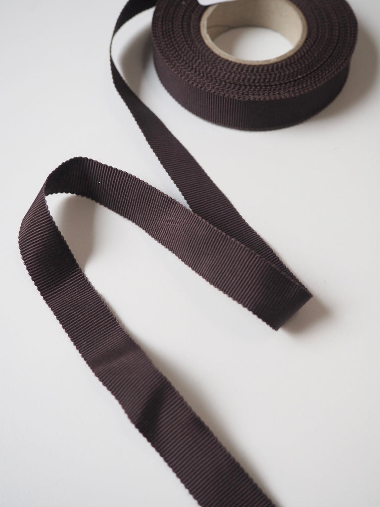 Brown Grosgrain Ribbon 15mm