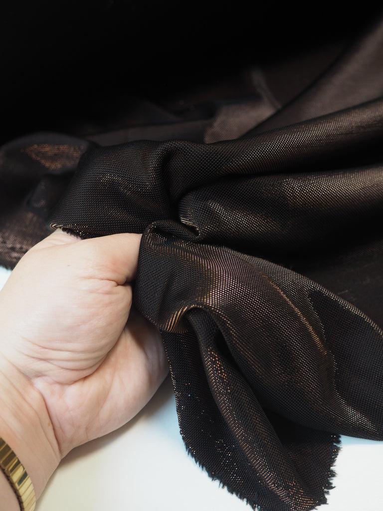 Bronze Metallic Viscose Jersey