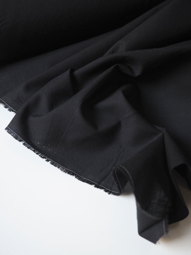 Black Lightweight Cotton