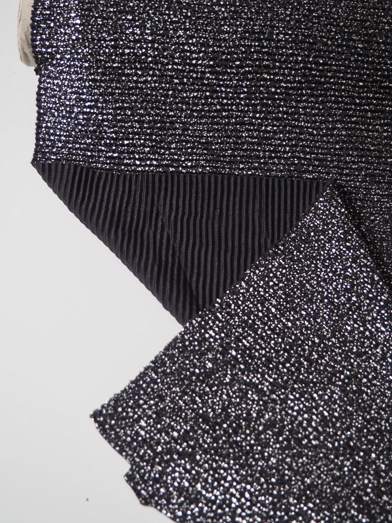 Silver Speckled Ribbed Jersey