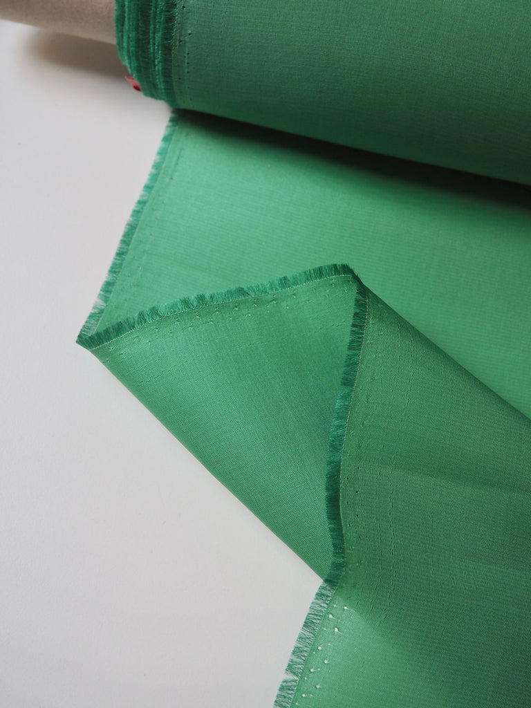 Soft Green Heavy Silk Organza