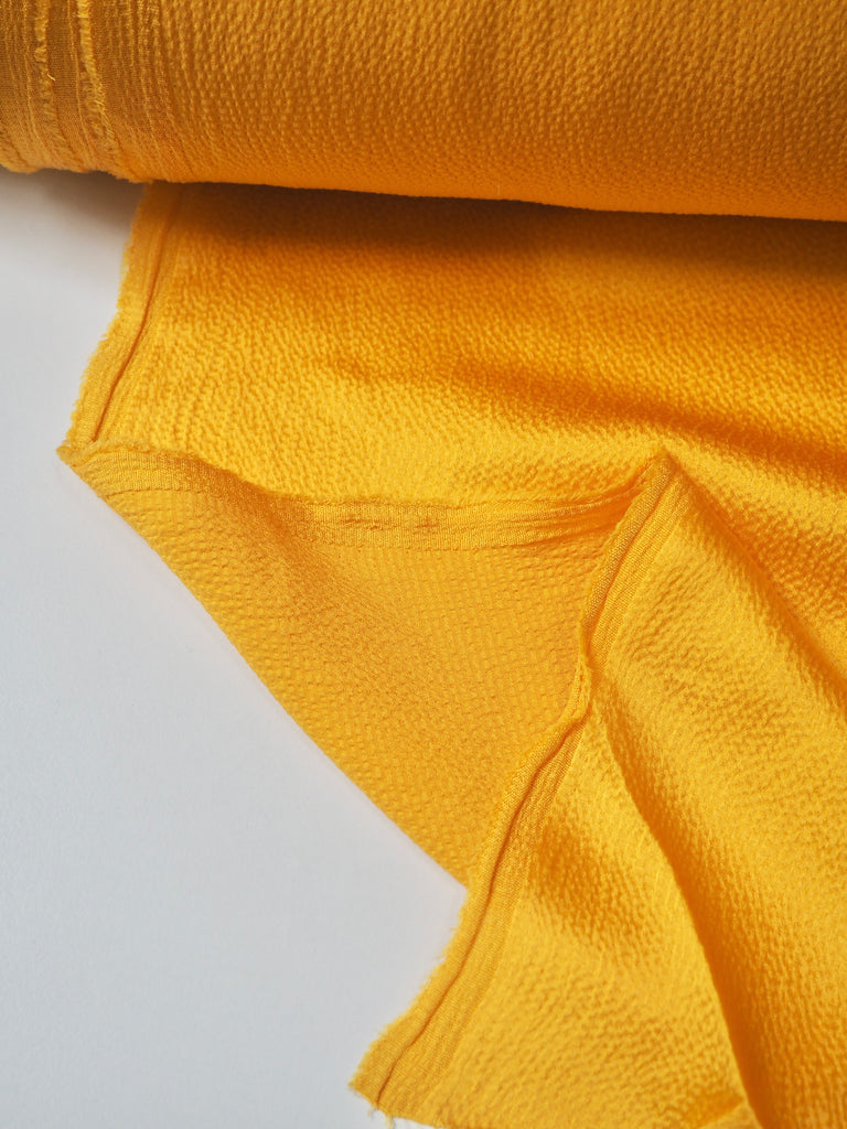 Marigold Hammered Silk Satin