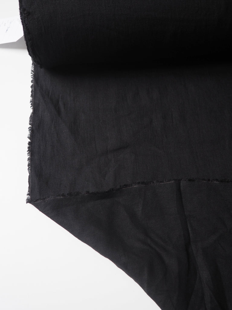 Black Softened Linen