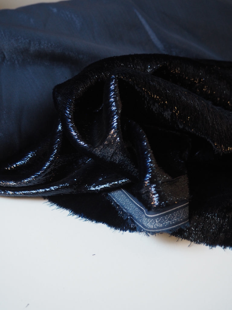 Navy Liquid Velvet