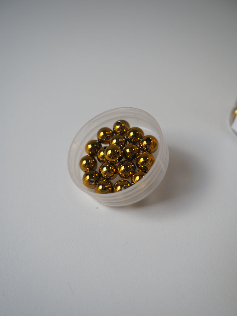 Metallic Gold Beads 8mm