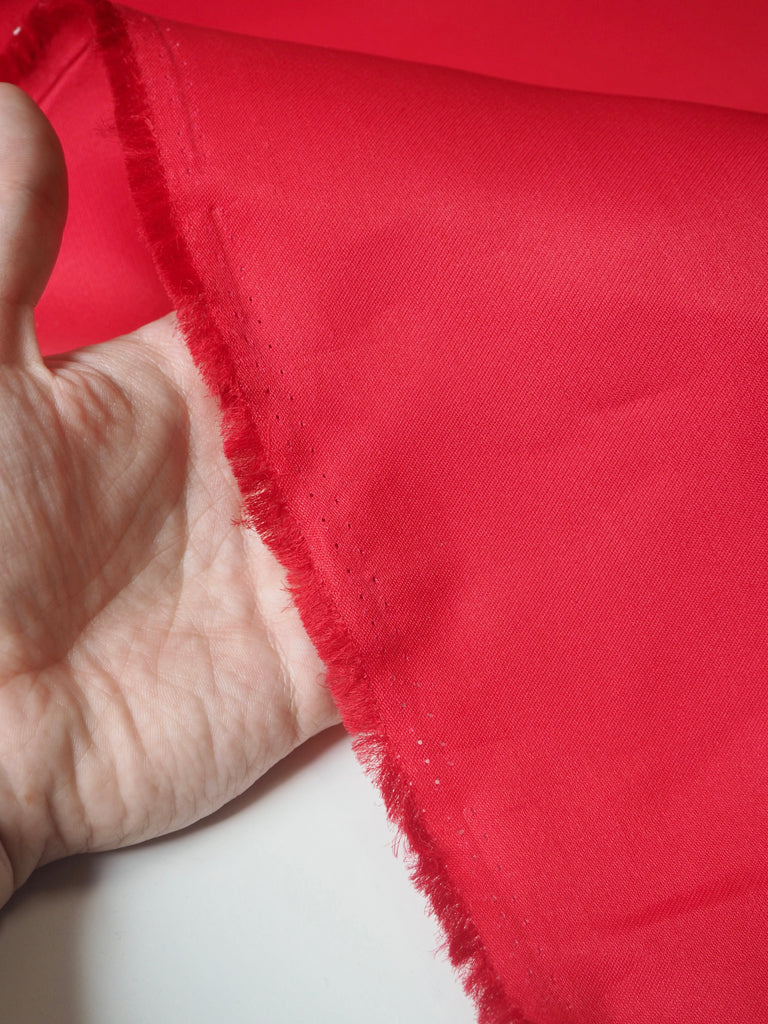 Bright Ruby Silk Gazar