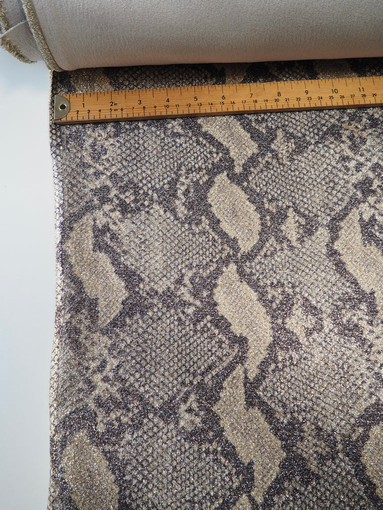 Lurex Snakeskin Jacquard