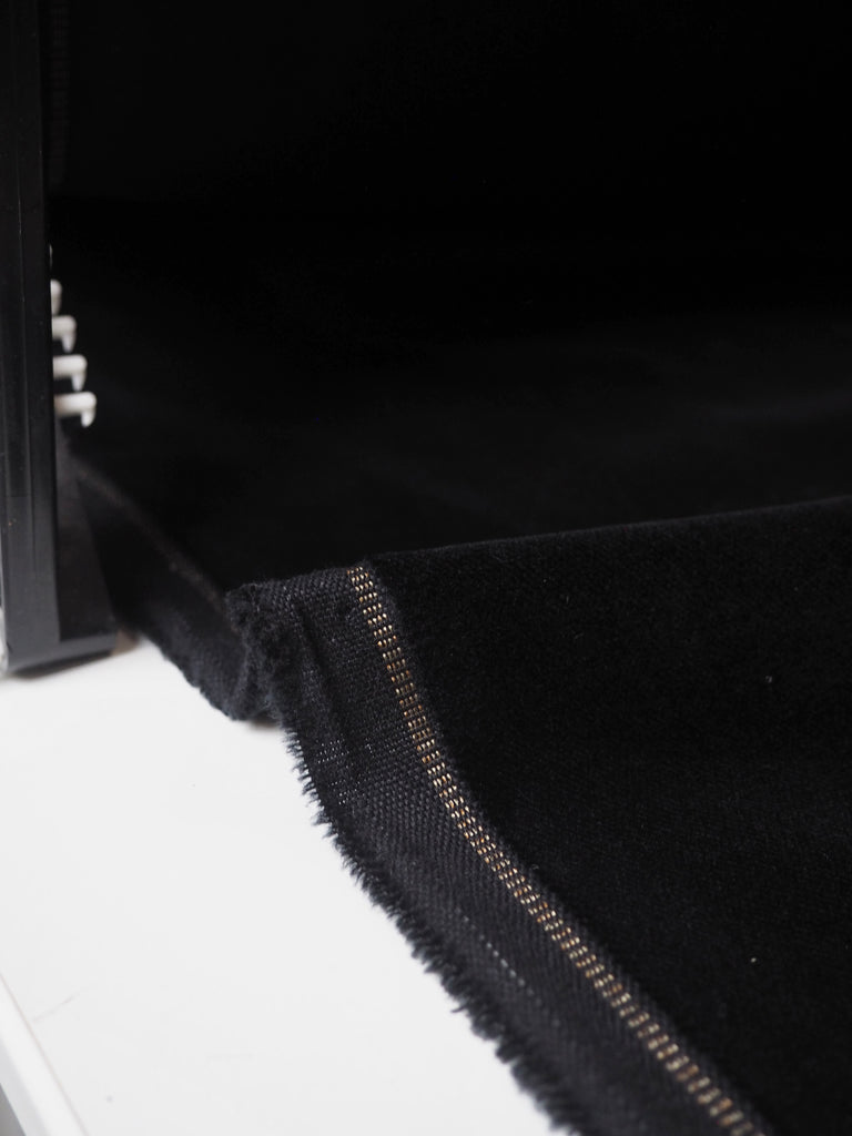 Black Cotton Velvet