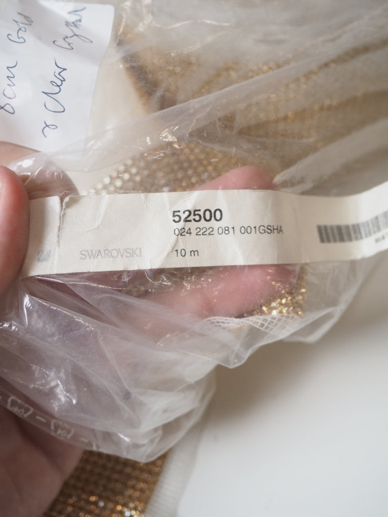 Swarovski Crystal + Gold Trim